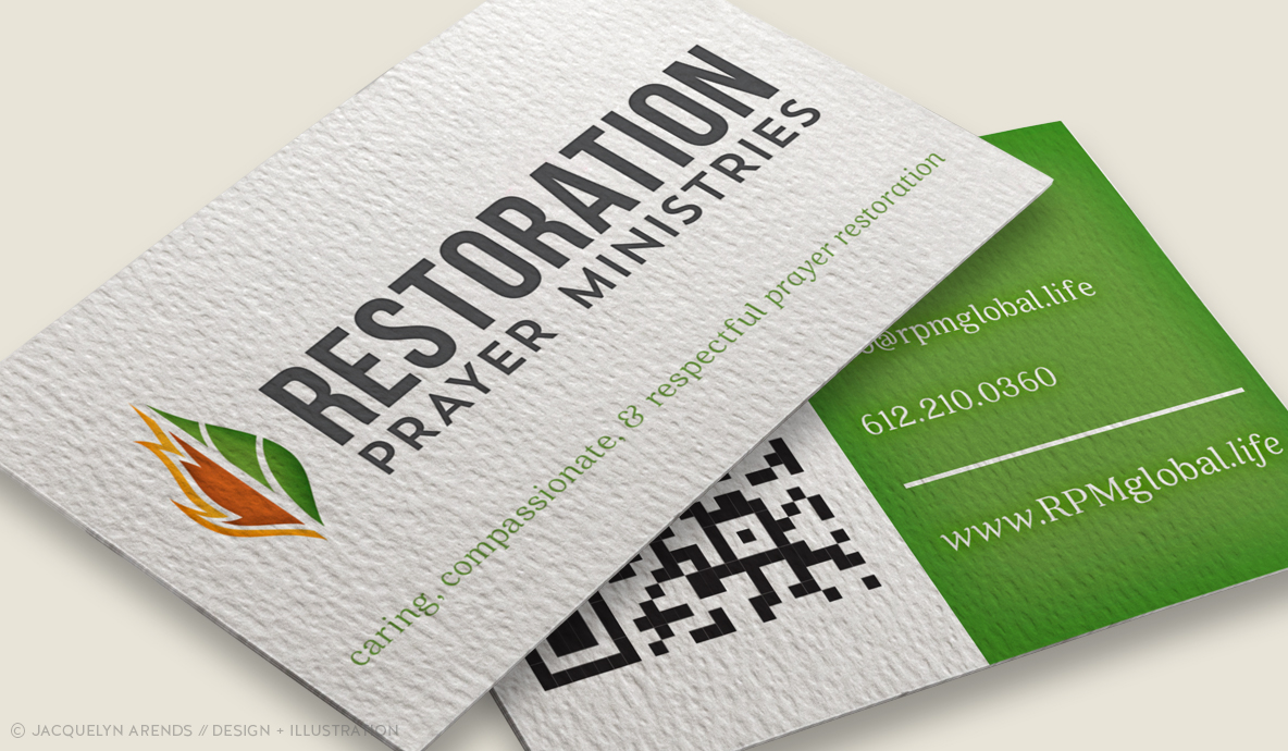 Restoration Prayer Ministries business card