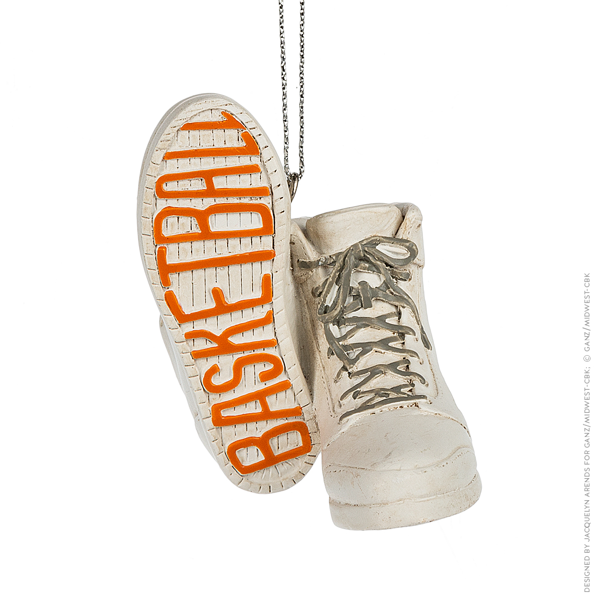 Specialty Ornaments Basketball Shoes ornament by Jacquelyn Arends; © Ganz/Midwest-CBK 2019