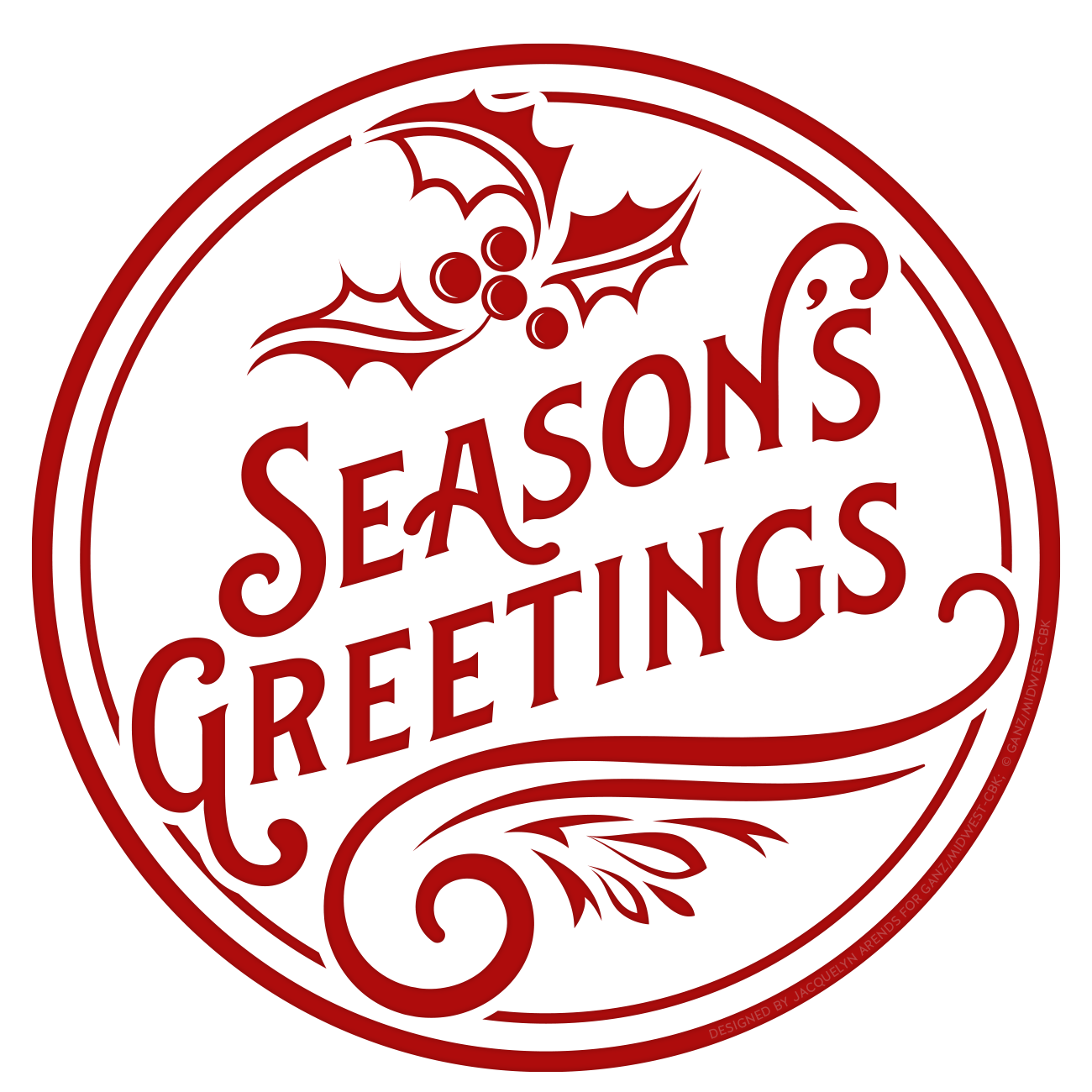 Season's Greetings icon designed by Jacquelyn Arends; © Ganz/Midwest-CBK